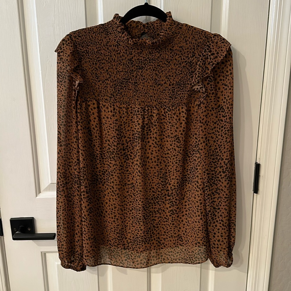 Animal print blouse